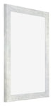 Mura MDF Bilderrahmen 45x60cm Silberglanz Vintage Vorne Schrag | Yourdecoration.at