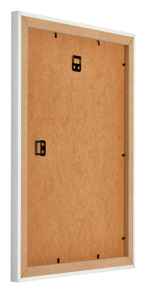 Mura MDF Bilderrahmen 45x60cm Weiss Gewischt Rückseite Schräg | Yourdecoration.at