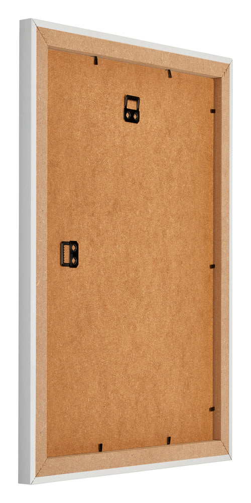 Mura MDF Bilderrahmen 45x60cm Weiss Matt Rückseite Schräg | Yourdecoration.at