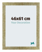 Mura MDF Bilderrahmen 46x61cm Gold Antik Vorne Messe | Yourdecoration.at