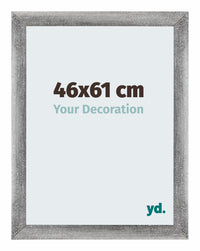 Mura MDF Bilderrahmen 46x61cm Grau Gewischt Vorne Messe | Yourdecoration.at