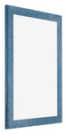 Mura MDF Bilderrahmen 46x61cm Hellblau Gewischt Vorne Schrag | Yourdecoration.at
