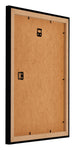 Mura MDF Bilderrahmen 46x61cm Schwarz Hochglanz Ruckseite Schrag | Yourdecoration.at