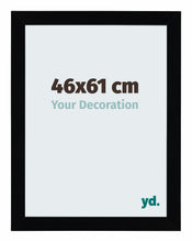 Mura MDF Bilderrahmen 46x61cm Schwarz Hochglanz Vorne Messe | Yourdecoration.at