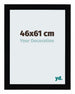 Mura MDF Bilderrahmen 46x61cm Schwarz Hochglanz Vorne Messe | Yourdecoration.at