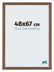 Mura MDF Bilderrahmen 48x67cm Nussbaum Dunkel Vorne Messe | Yourdecoration.at