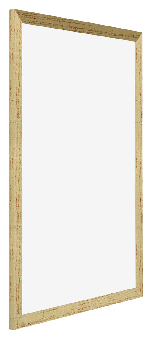 Mura MDF Bilderrahmen 48x68cm Goldglanz Vorne Schrag | Yourdecoration.at