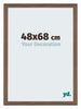 Mura MDF Bilderrahmen 48x68cm Nussbaum Dunkel Vorne Messe | Yourdecoration.at