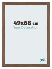 Mura MDF Bilderrahmen 49x68cm Nussbaum Dunkel Vorne Messe | Yourdecoration.at