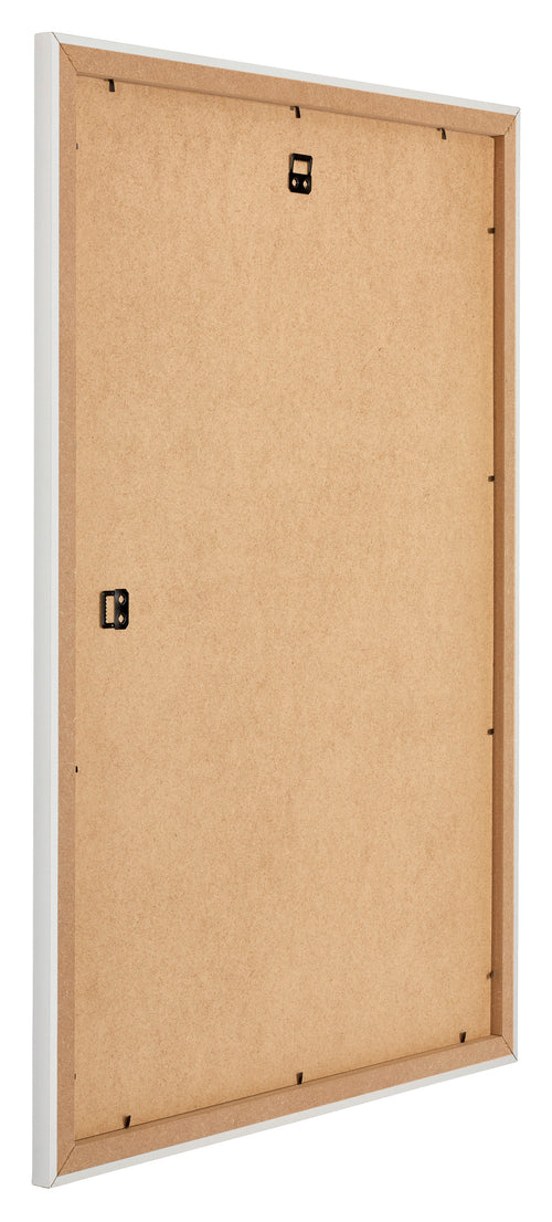 Mura MDF Bilderrahmen 49x68cm Weiss Matt Ruckseite Schrag | Yourdecoration.at