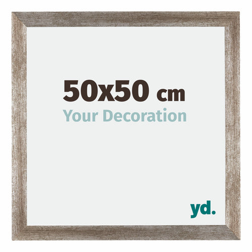 Mura MDF Bilderrahmen 50x50cm Metall Vintage Vorne Messe | Yourdecoration.at