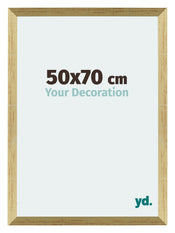 Mura MDF Bilderrahmen 50x70cm Gold Glanz Vorne Messe | Yourdecoration.at
