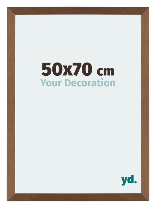 Mura MDF Bilderrahmen 50x70cm Kupfer Dekor Vorne Messe | Yourdecoration.at