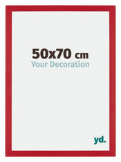 Mura MDF Bilderrahmen 50x70cm Rot Vorne Messe | Yourdecoration.at
