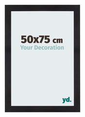 Mura MDF Bilderrahmen 50x75cm Schwarz Gemasert Vorne Messe | Yourdecoration.at