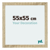 Mura MDF Bilderrahmen 55x55cm Sonoma Eiche Vorne Messe | Yourdecoration.at