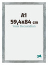 Mura MDF Bilderrahmen 59 4x84cm A1 Eisen Gewischt Vorne Messe | Yourdecoration.at
