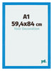 Mura MDF Bilderrahmen 59 4x84cm A1 Hell Blau Vorne Messe | Yourdecoration.at