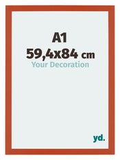 Mura MDF Bilderrahmen 59 4x84cm A1 Orange Vorne Messe | Yourdecoration.at