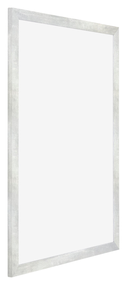 Mura MDF Bilderrahmen 59 4x84cm A1 Silberglanz Vintage Vorne Schrag | Yourdecoration.at
