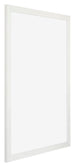 Mura MDF Bilderrahmen 59 4x84cm A1 Weiss Gewischt Vorne Schräg | Yourdecoration.at