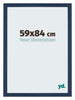 Mura MDF Bilderrahmen 59x84cm Dunkelblau Gewischt Vorne Messe | Yourdecoration.at