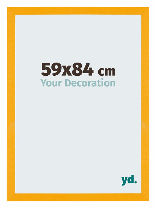 Mura MDF Bilderrahmen 59x84cm Gelb Vorne Messe | Yourdecoration.at