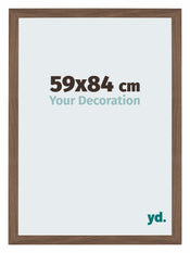 Mura MDF Bilderrahmen 59x84cm Nussbaum Dunkel Vorne Messe | Yourdecoration.at