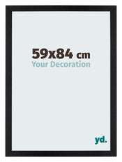 Mura MDF Bilderrahmen 59x84cm Schwarz Matt Vorne Messe | Yourdecoration.at