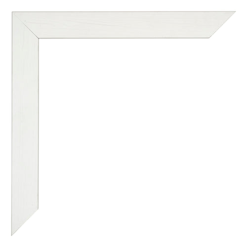 Mura MDF Bilderrahmen 59x84cm Weiss Gewischt Detail Ecke | Yourdecoration.at