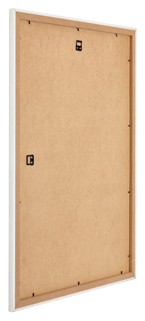 Mura MDF Bilderrahmen 59x84cm Weiss Gewischt Ruckseite Schrag | Yourdecoration.at
