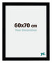 Mura MDF Bilderrahmen 60x70cm Schwarz Hochglanz Vorne Messe | Yourdecoration.at