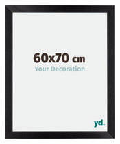 Mura MDF Bilderrahmen 60x70cm Schwarz Matt Vorne Messe | Yourdecoration.at