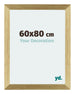 Mura MDF Bilderrahmen 60x80cm Gold Glanz Vorne Messe | Yourdecoration.at