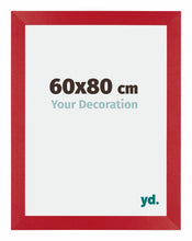 Mura MDF Bilderrahmen 60x80cm Rot Vorne Messe | Yourdecoration.at