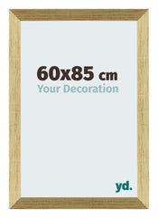 Mura MDF Bilderrahmen 60x85cm Gold Glanz Vorne Messe | Yourdecoration.at