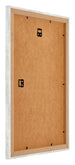Mura MDF Bilderrahmen 60x85cm Silberglanz Vintage Rucksteite Schrag | Yourdecoration.at