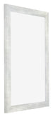 Mura MDF Bilderrahmen 60x90cm Silberglanz Vintage Vorne Schrag | Yourdecoration.at
