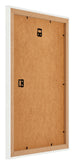 Mura MDF Bilderrahmen 60x90cm Weiss Gewischt Rückseite Schräg | Yourdecoration.at