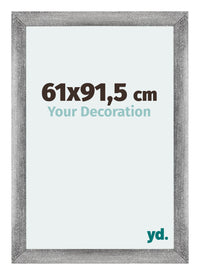 Mura MDF Bilderrahmen 61x91 5cm Grau Gewischt Vorne Messe | Yourdecoration.at