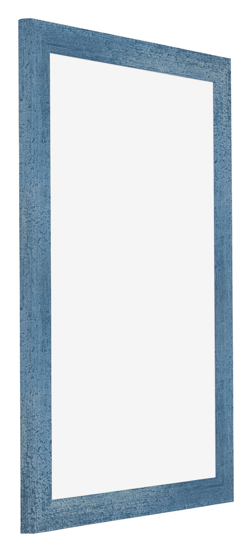 Mura MDF Bilderrahmen 61x91 5cm Hell Blau Geveegd Vorne Schrag | Yourdecoration.at