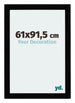 Mura MDF Bilderrahmen 61x91 5cm Schwarz Hochglanz Vorne Messe | Yourdecoration.at