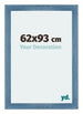 Mura MDF Bilderrahmen 62x93cm Hell Blau Geveegd Vorne Messe | Yourdecoration.at