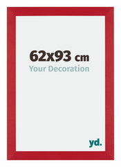 Mura MDF Bilderrahmen 62x93cm Rot Vorne Messe | Yourdecoration.at