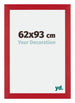 Mura MDF Bilderrahmen 62x93cm Rot Vorne Messe | Yourdecoration.at