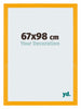 Mura MDF Bilderrahmen 67x98cm Gelb Vorne Messe | Yourdecoration.at