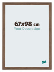 Mura MDF Bilderrahmen 67x98cm Nussbaum Dunkel Vorne Messe | Yourdecoration.at