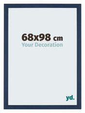 Mura MDF Bilderrahmen 68x98cm Dunkelblau Gewischt Vorne Messe | Yourdecoration.at