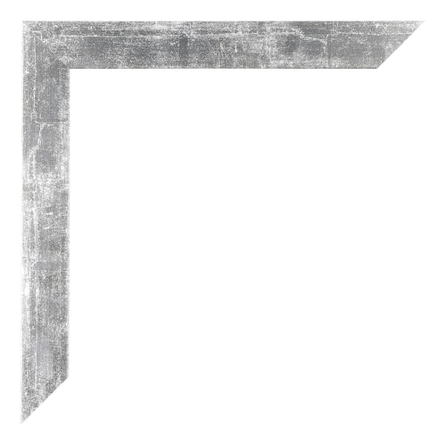 Mura MDF Bilderrahmen 68x98cm Silberglanz Vintage Detail Ecke | Yourdecoration.at