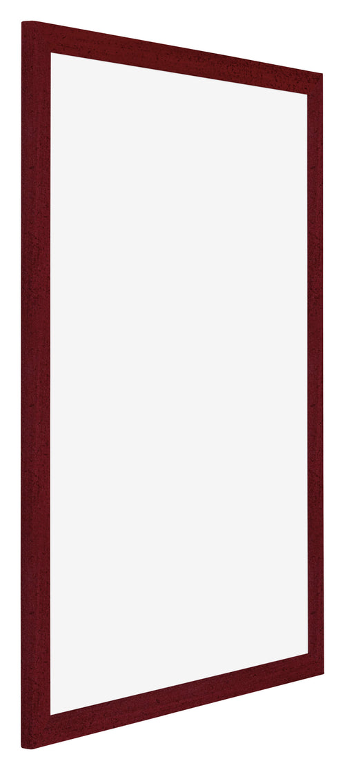 Mura MDF Bilderrahmen 68x98cm Weinrot Gewischt Vorne Schrag | Yourdecoration.at